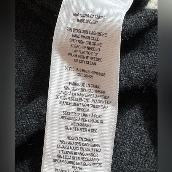 joe Sweaters Womens Size small Wool cashmere Tunic Turtleneck Charcoal Gray - Picture 11 of 13